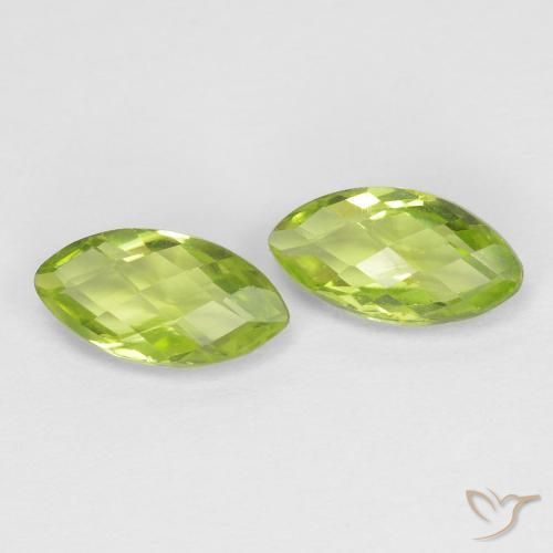 1.26ctw Naturale Verde giallastro Peridoto, Taglio marquise, VVS-VS