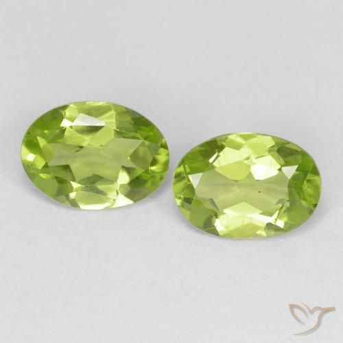 1.49ctw Naturale Verde giallastro vivace Peridoto, Ovale, VS