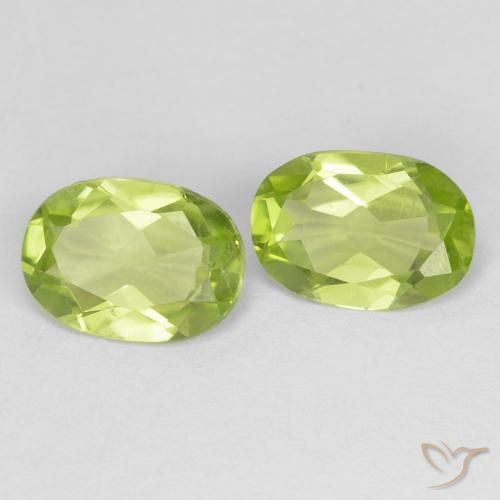 Gemme di Peridoto Verde acceso naturale da 1.51 ct, Ovale, VS