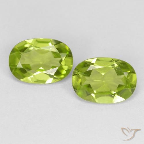 1.69ctw Naturale Verde acceso Peridoto, Ovale, VS