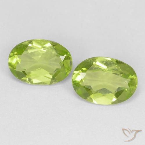 1.64ctw Naturale Verde acceso Peridoto, Ovale, VVS-VS