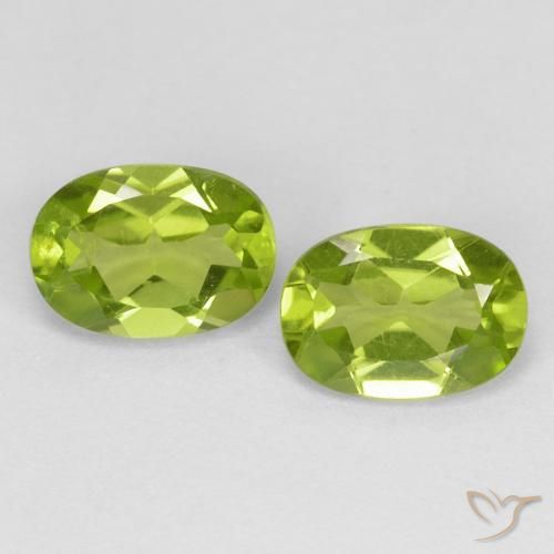 1.78ctw Naturale Verde medio Peridoto, Ovale, VS