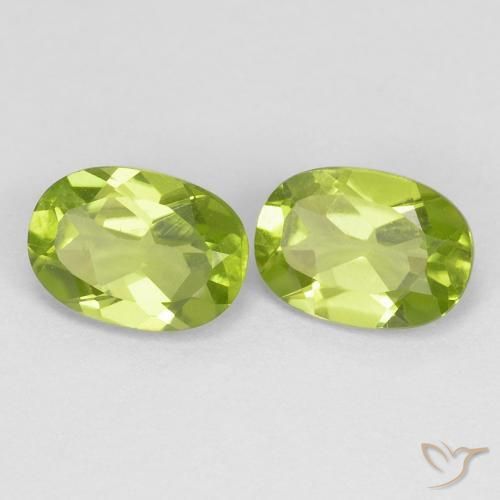 Gemme di Peridoto Verde medio naturale da 1.78 ct, Ovale, VS