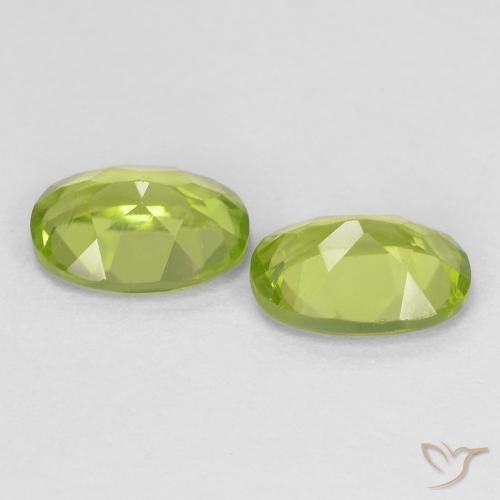 Gemme di Peridoto Verde medio naturale da 1.78 ct, Ovale, VS