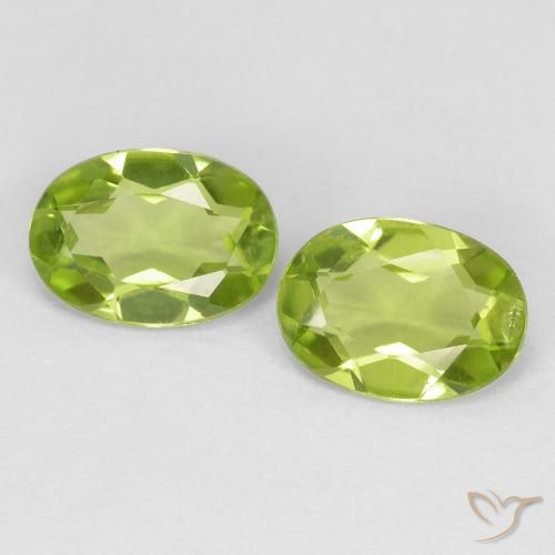 1.49ctw Naturale Verde acceso Peridoto, Ovale, VS