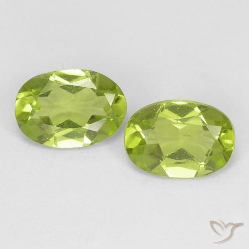 1.57ctw Naturale Verde acceso Peridoto, Ovale, VS