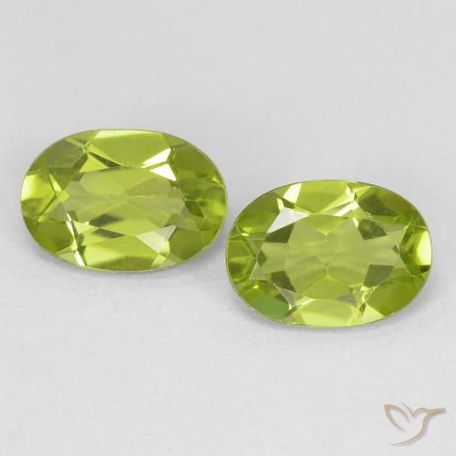 1.72ctw Naturale Verde medio Peridoto, Ovale, VS
