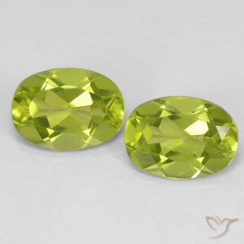 1.71ctw Naturale Verde medio Peridoto, Ovale, VVS-VS