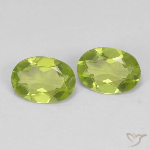 Gemme di Peridoto Verde medio naturale da 1.36 ct, Ovale, VVS-VS