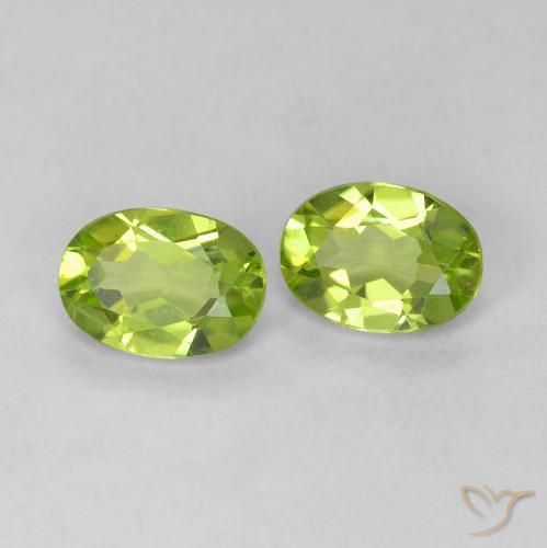 Gemme di Peridoto Verde acceso naturale da 1.82 ct, Ovale, VVS-VS