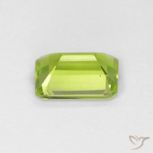 Peridoto Verde brillante naturale da 0.93 ct, Ottagonale / Taglio smeraldo, VVS-VS