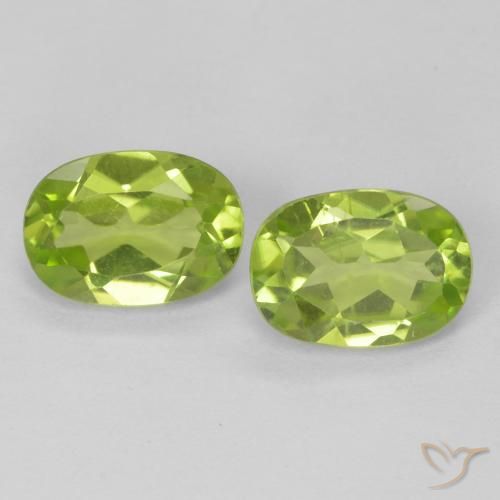 1.71ctw Naturale Verde acceso Peridoto, Ovale, VS