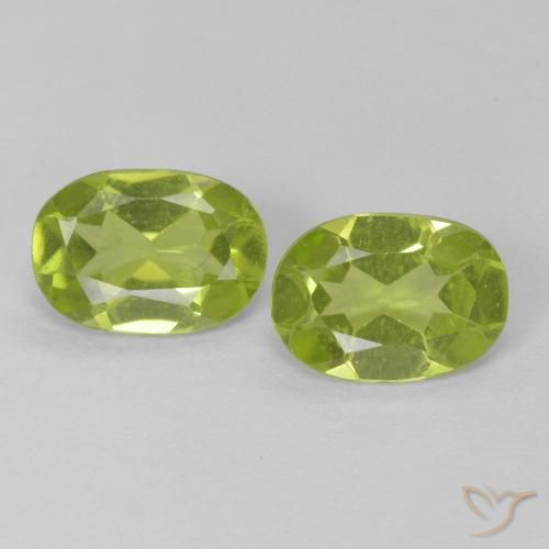 1.39ctw Naturale Verde medio Peridoto, Ovale, VS