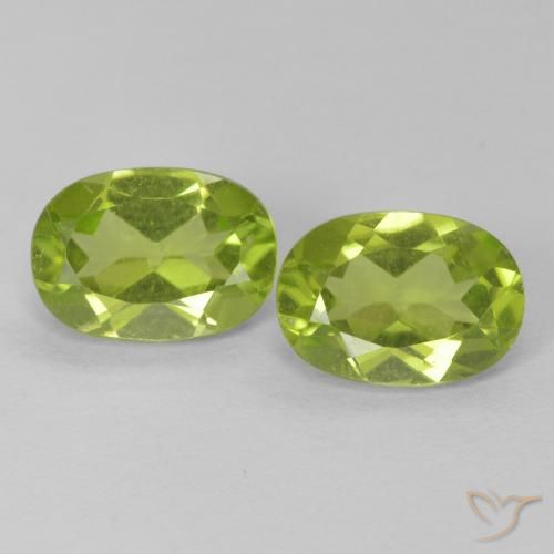 1.79ctw Naturale Verde medio Peridoto, Ovale, VVS-VS