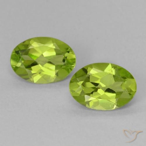 1.60ctw Naturale Verde medio Peridoto, Ovale, VS