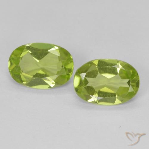 1.38ctw Naturale Verde acceso Peridoto, Ovale, VS
