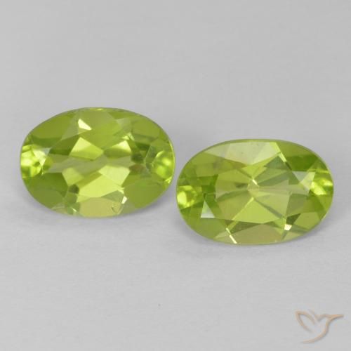 1.62ctw Naturale Verde acceso Peridoto, Ovale, VS
