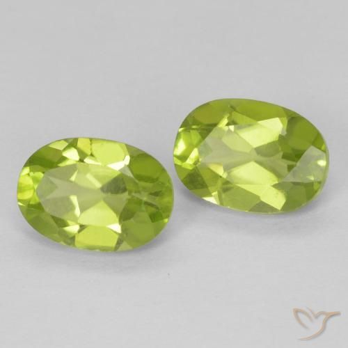 Gemme di Peridoto Verde acceso naturale da 1.89 ct, Ovale, VS