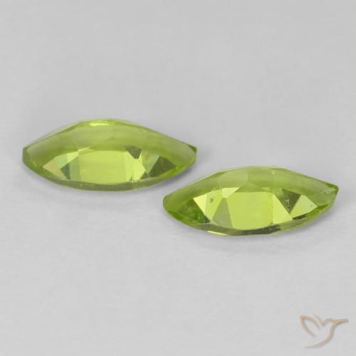 Peridoto naturale verde da 1,24 ct, marchesa, VS