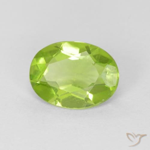 1.22ct Naturale Verde medio Peridoto, Ovale, VS