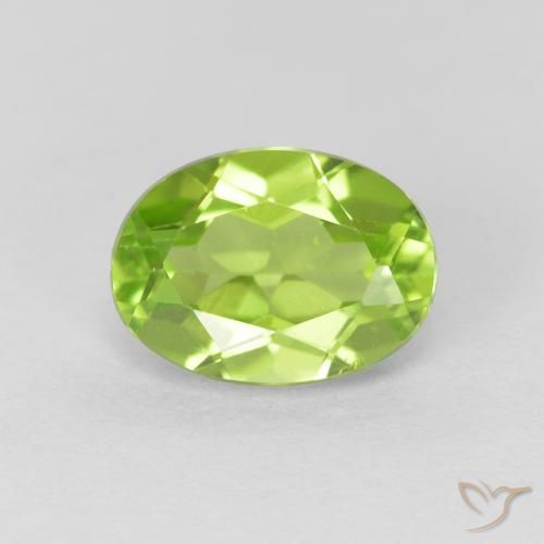 1.43ct Naturale Verde medio Peridoto, Ovale, VS