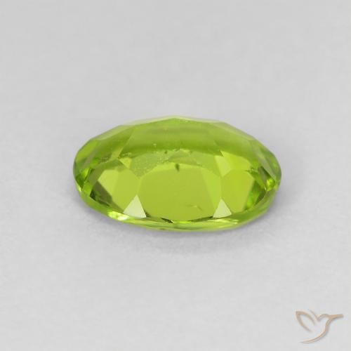 Peridoto Verde brillante naturale da 1.11 ct, Ovale, VS