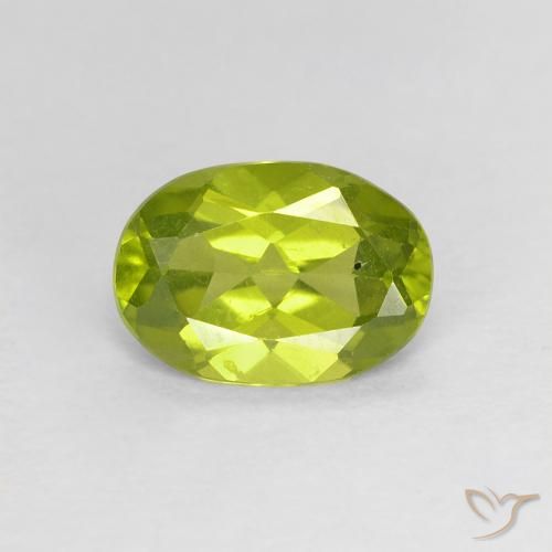 1.15ct Naturale Verde oliva Peridoto, Ovale, VS