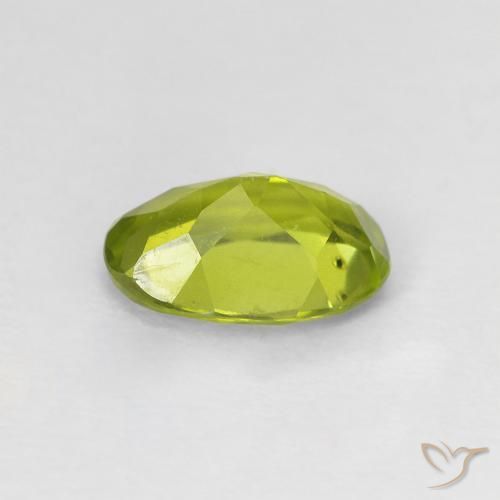 Peridoto Verde oliva naturale da 1.15 ct, Ovale, VS