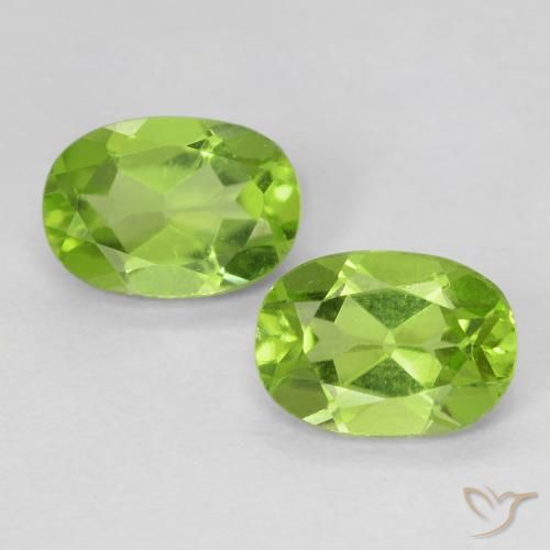 Gemme di Peridoto Verde medio naturale da 1.78 ct, Ovale, VS