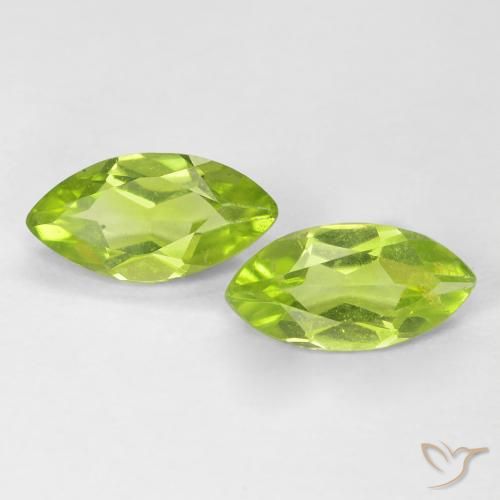 1.11ctw Naturale Verde medio Peridoto, Taglio marquise, VS