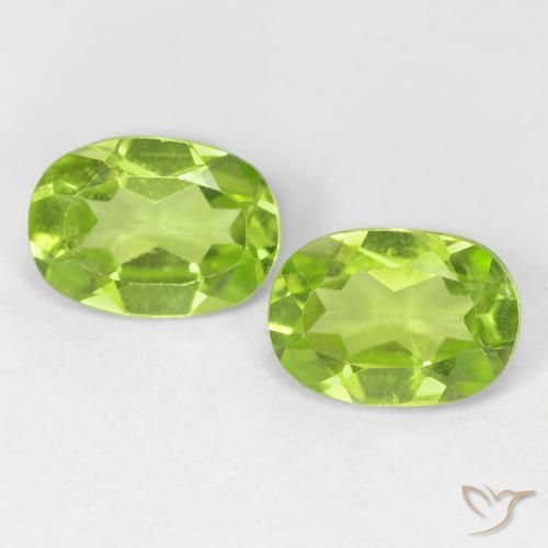 1.66ctw Naturale Verde brillante Peridoto, Ovale, VS