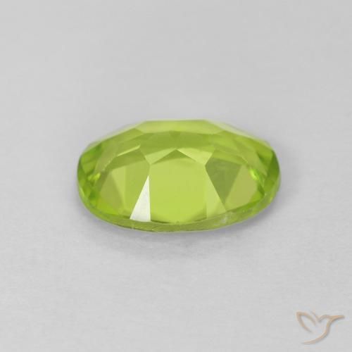 Peridoto Verde acceso naturale da 1.16 ct, Ovale, VS