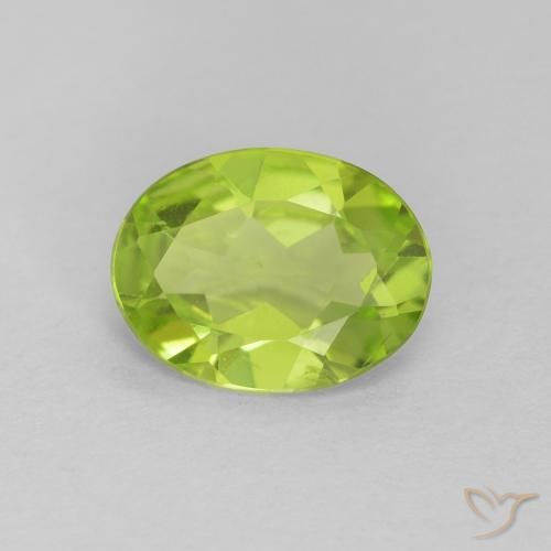 1.07ct Naturale Verde medio Peridoto, Ovale, VS