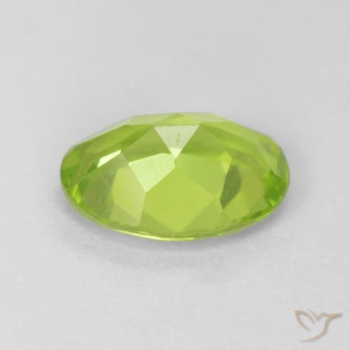 Peridoto Verde brillante naturale da 1.13 ct, Ovale, VS