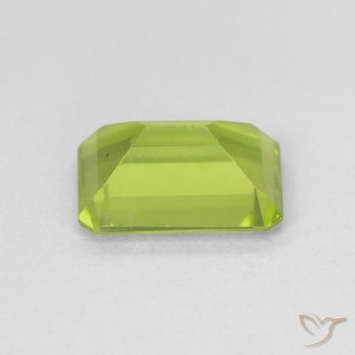 Peridoto Verde brillante naturale da 1.04 ct, Ottagonale / Taglio smeraldo, VS