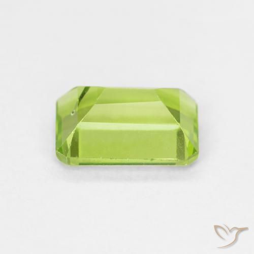 Peridoto Verde brillante naturale da 1.06 ct, Ottagonale / Taglio smeraldo, VS