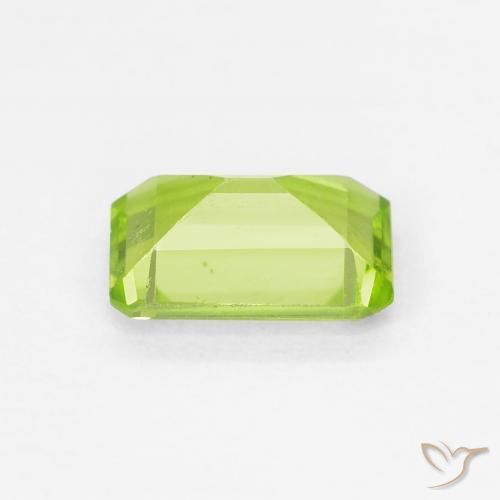 Peridoto Verde brillante naturale da 0.99 ct, Ottagonale / Taglio smeraldo, VVS-VS