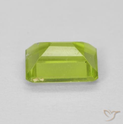 Peridoto Verde brillante naturale da 1.12 ct, Ottagonale / Taglio smeraldo, VS