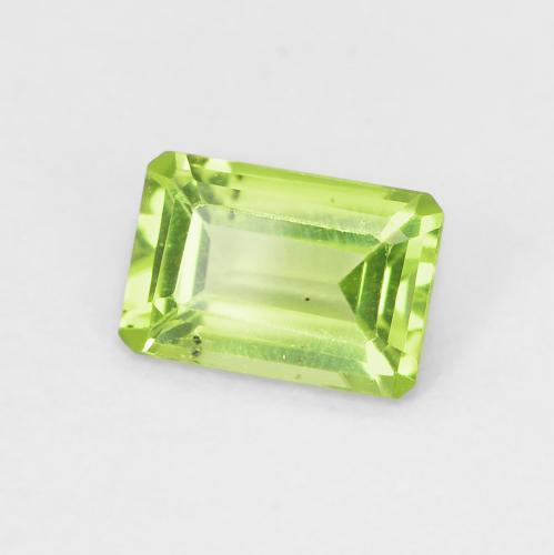 Peridoto Verde acceso naturale da 0.58 ct, Ottagonale / Taglio smeraldo, VS
