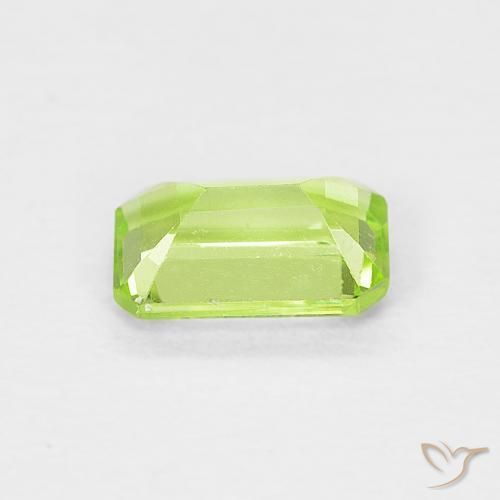 Peridoto Verde giallastro naturale da 0.51 ct, Ottagonale / Taglio smeraldo, VVS