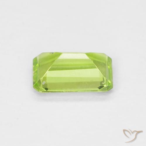 Peridoto Verde giallastro naturale da 0.57 ct, Ottagonale / Taglio smeraldo, VS
