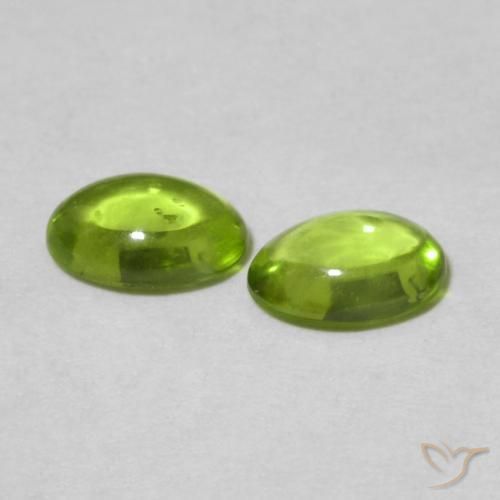 Gemme di Peridoto Verde medio naturale da 1.03 ct, Ovale, Trasparente