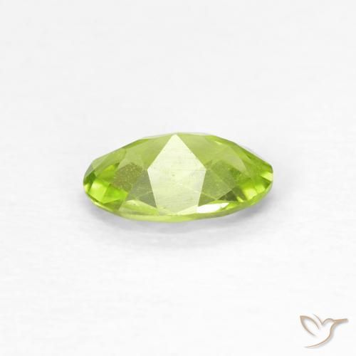 Peridoto Verde brillante naturale da 0.44 ct, Ovale, VS