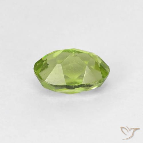 Peridoto Verde brillante naturale da 0.68 ct, Ovale, VVS-VS