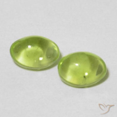 1.04ctw Naturale Verde brillante Peridoto, Ovale, Trasparente