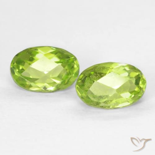 1.28ctw Naturale Verde acceso Peridoto, Ovale, VS