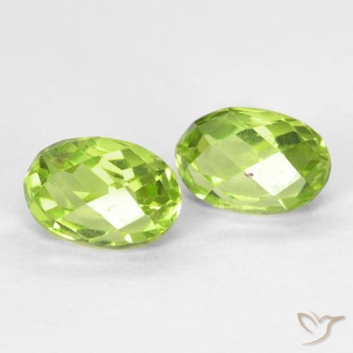 1.36ctw Naturale Verde medio Peridoto, Ovale, VS