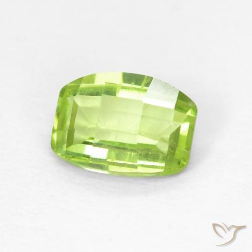 1.05ct Naturale Verde acceso Peridoto, Cuscino, VS
