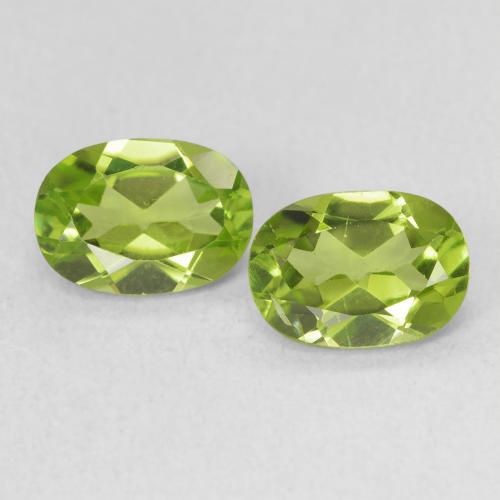Peridoto naturale verde da 1,88 ct, taglio ovale, VS