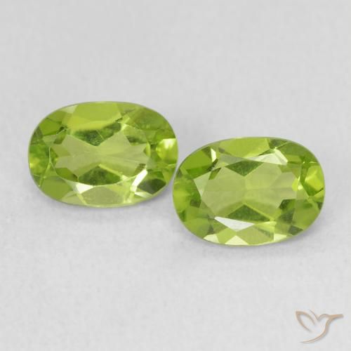 1.77ctw Naturale Verde acceso Peridoto, Ovale, VS